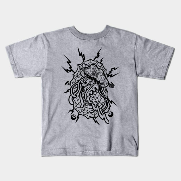 jellyfish tattoo Kids T-Shirt by donipacoceng